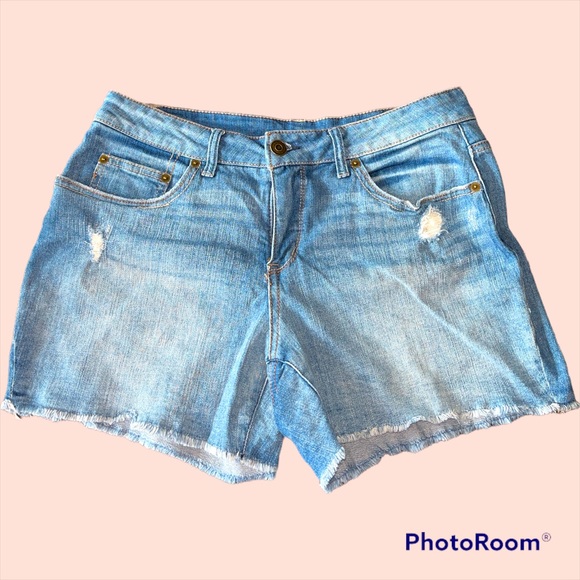 Time and Tru Pants - Denim Distressed Cut Off Shorts